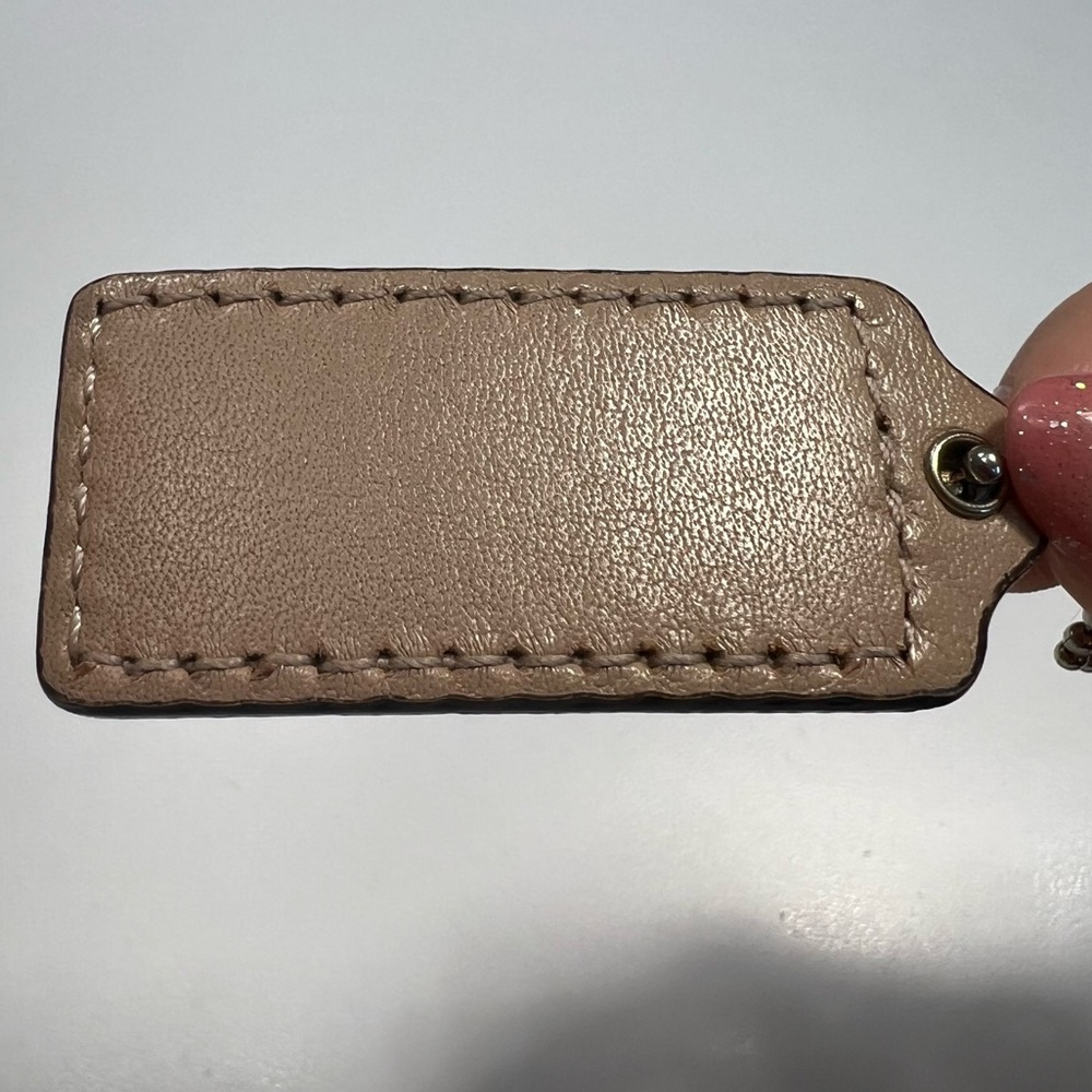 Coach Tan Bag Tag - Picture 7 of 8